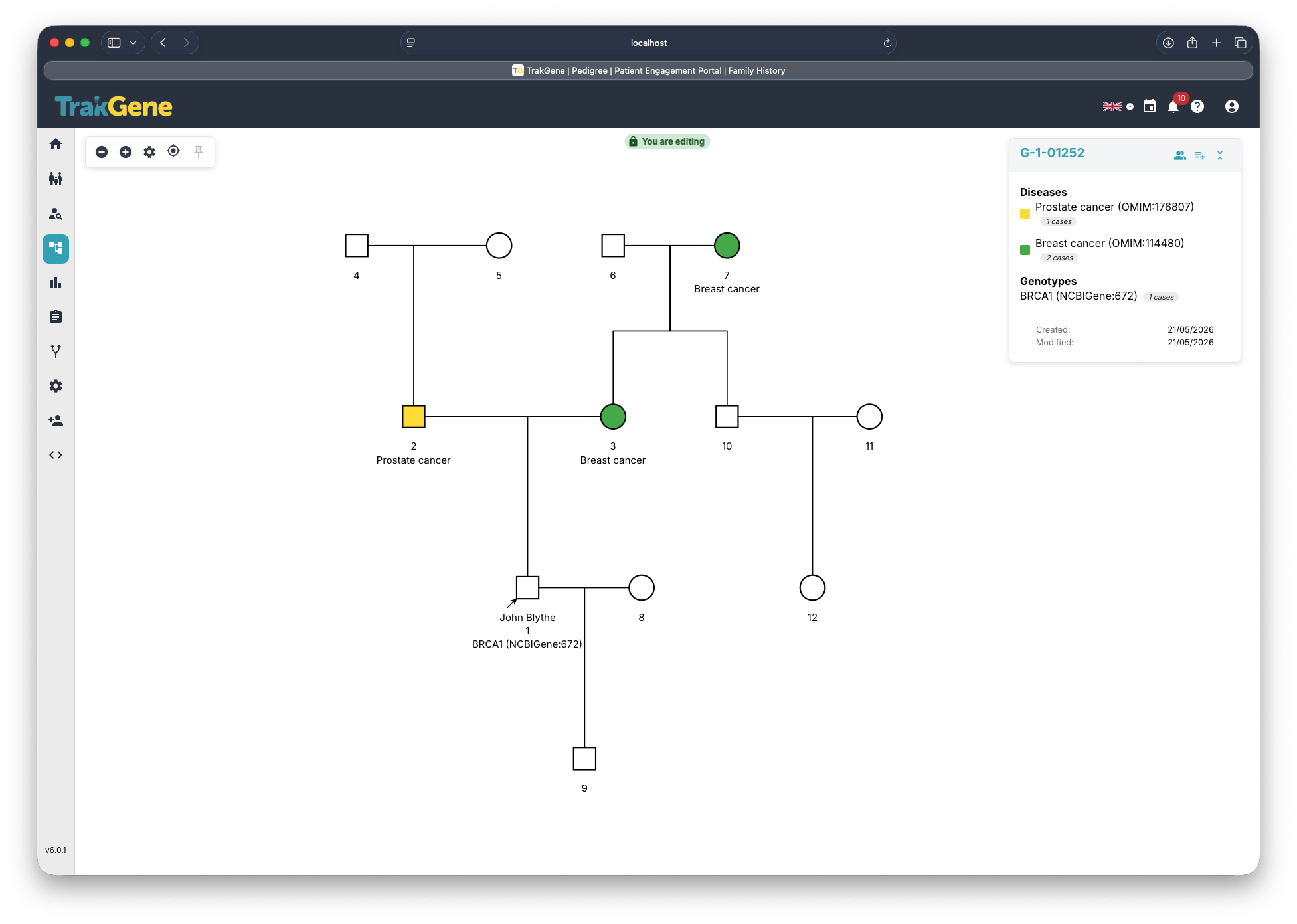 Patient Engagement Portal - Family History 2